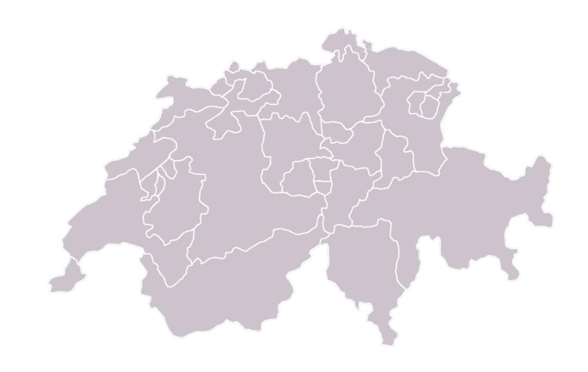 karta prazna kartica Švicarskoj