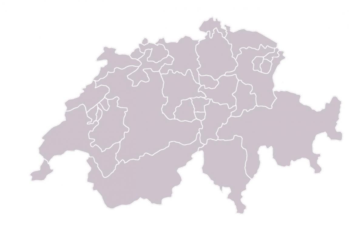 karta prazna kartica Švicarskoj