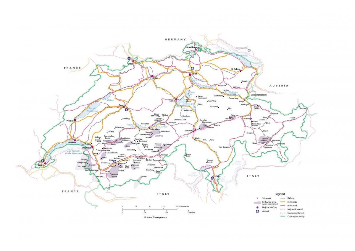 karta Švicarske željeznice 