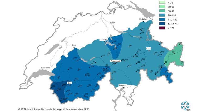 karta snow karti Švicarskoj