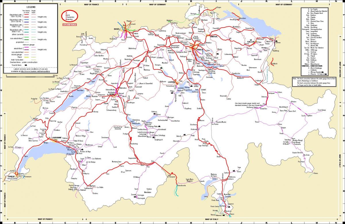 putovanje vlakom u Švicarsku karti
