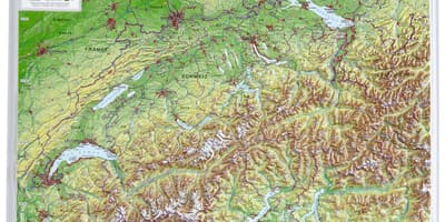 Karta Švicarskoj 3d