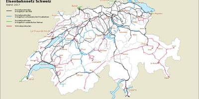 Karta Švicarskoj luka