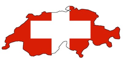 Karta zastava Švicarske