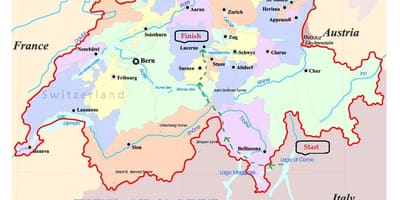 Mapa ulica grada Luzern-Švicarska