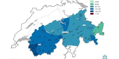Karta snow karti Švicarskoj